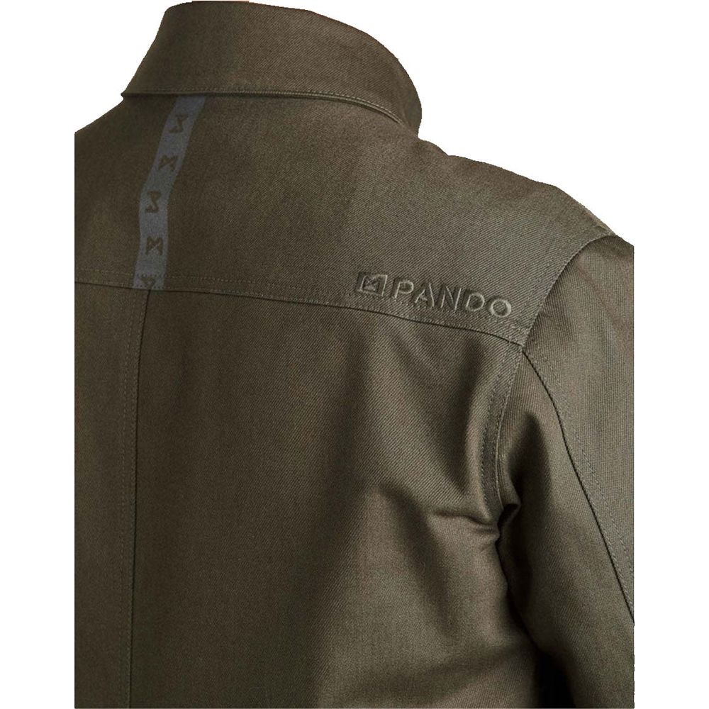 Pando Moto Capo Cor 02 Unisex Riding Shirt Olive (Image 5) - ThrottleChimp