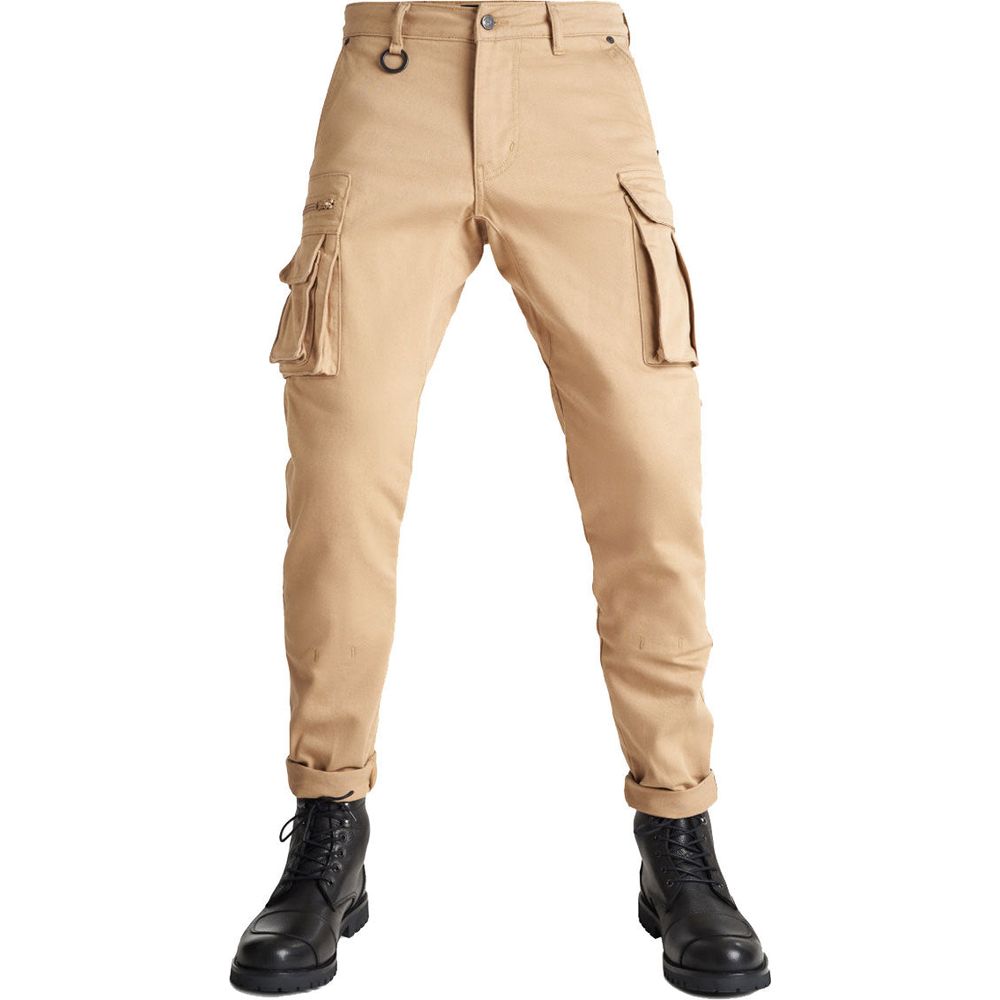 Pando Moto Desert Cargo Trouser Beige - ThrottleChimp