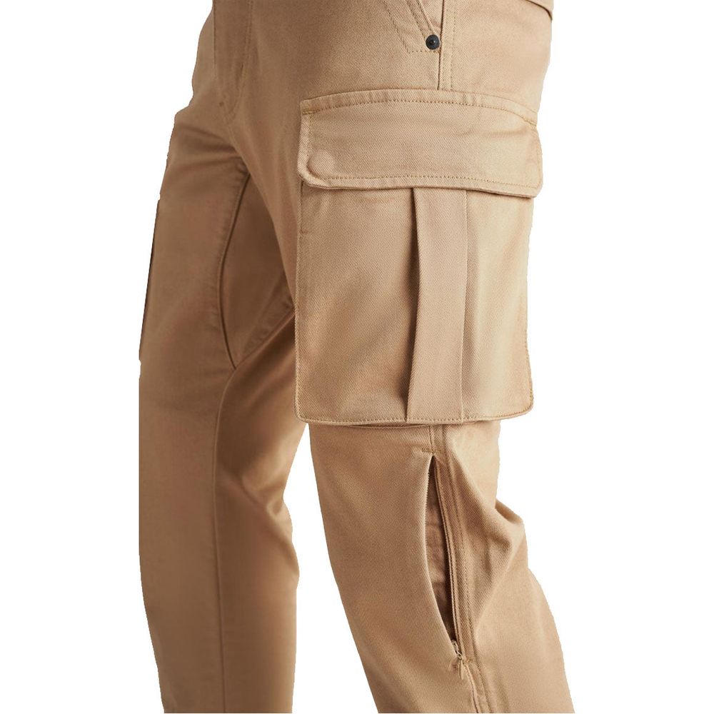 Pando Moto Desert Cargo Trouser Beige (Image 3) - ThrottleChimp