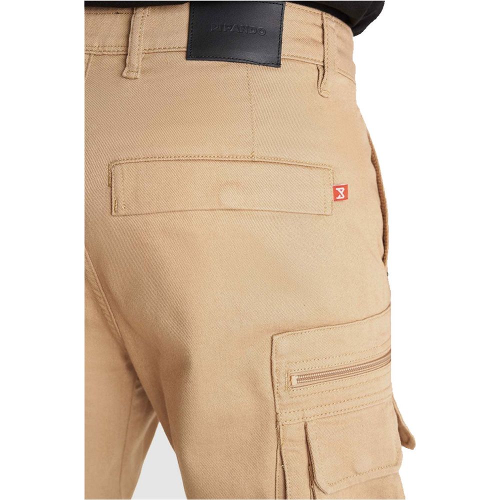 Pando Moto Desert Cargo Trouser Beige (Image 2) - ThrottleChimp