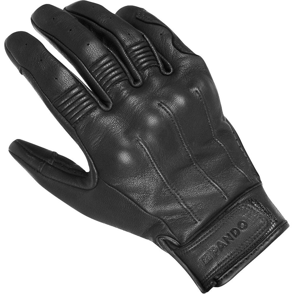 Pando Moto Ivy Summer Leather Gloves Black - ThrottleChimp