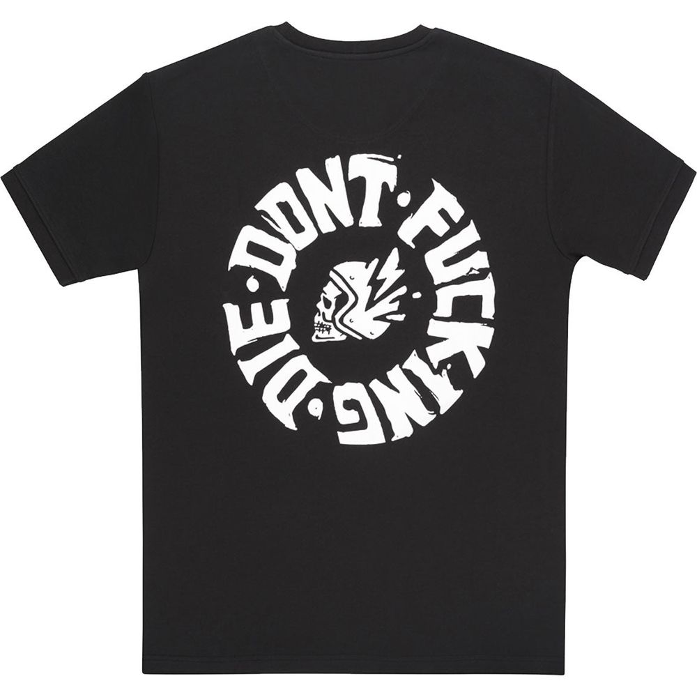 Pando Moto Mike Don't Die V2 T-Shirt Black (Image 2) - ThrottleChimp