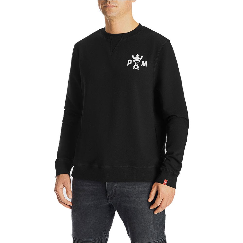 Pando Moto John Ignition Sweatshirt Black FREE 1 YEAR Returns, FREE UK Delivery | ThrottleChimp