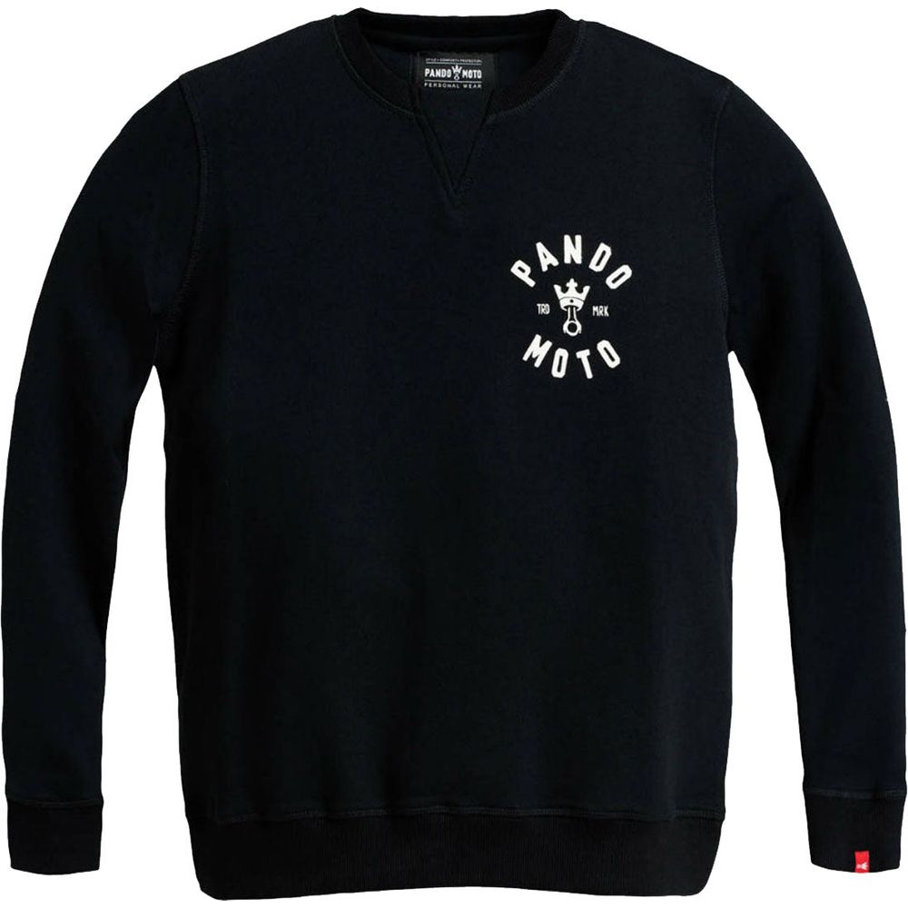 Pando Moto John Skull 01 Sweatshirt Black - ThrottleChimp