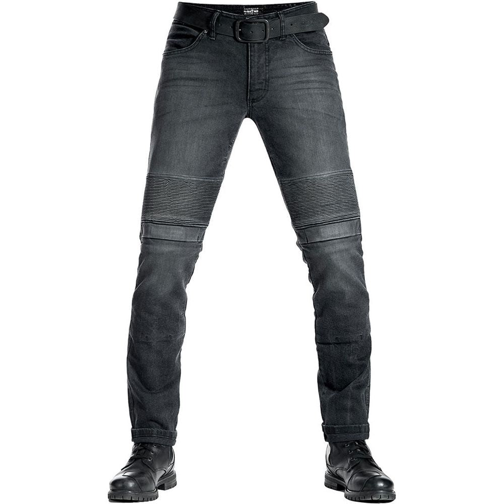 Pando Moto Karl Devil 9 Slim Fit Cordura / Aramid Jeans Black - ThrottleChimp