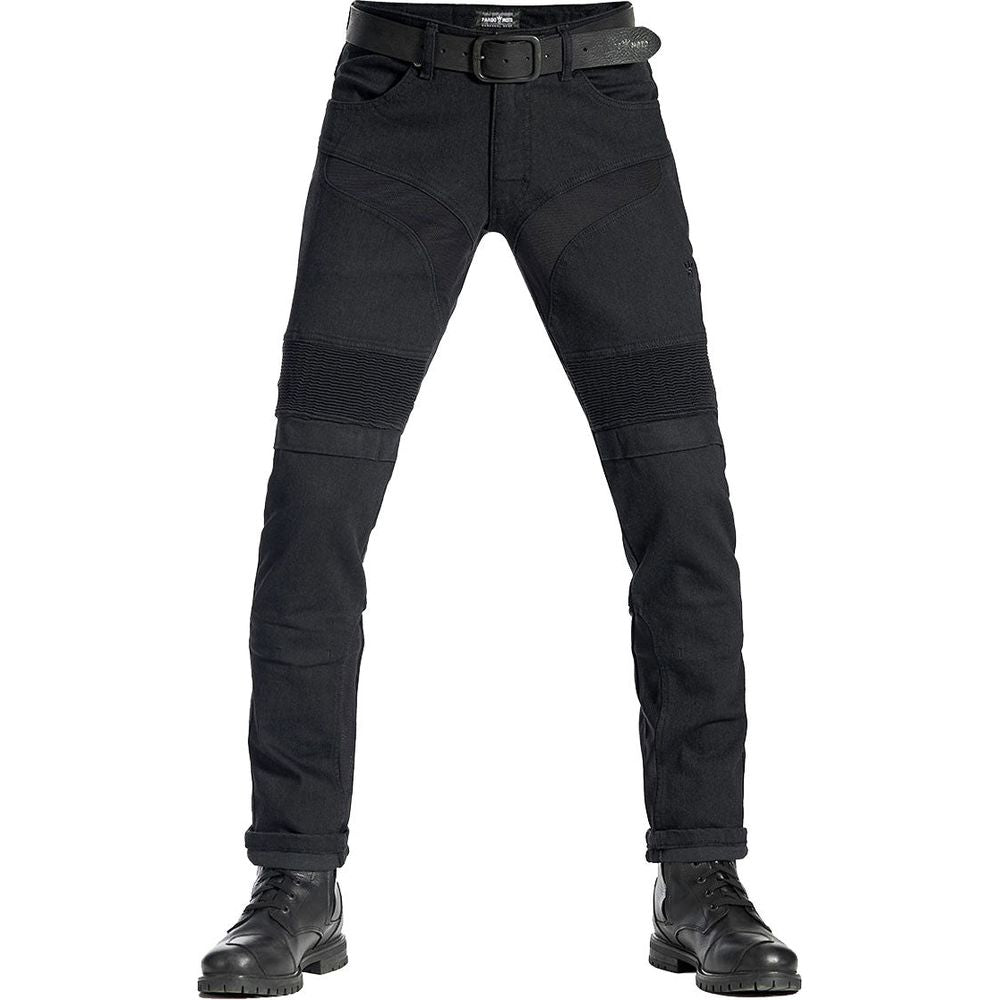 Pando Moto KarlDo Slim Fit Denim Jeans Black - ThrottleChimp