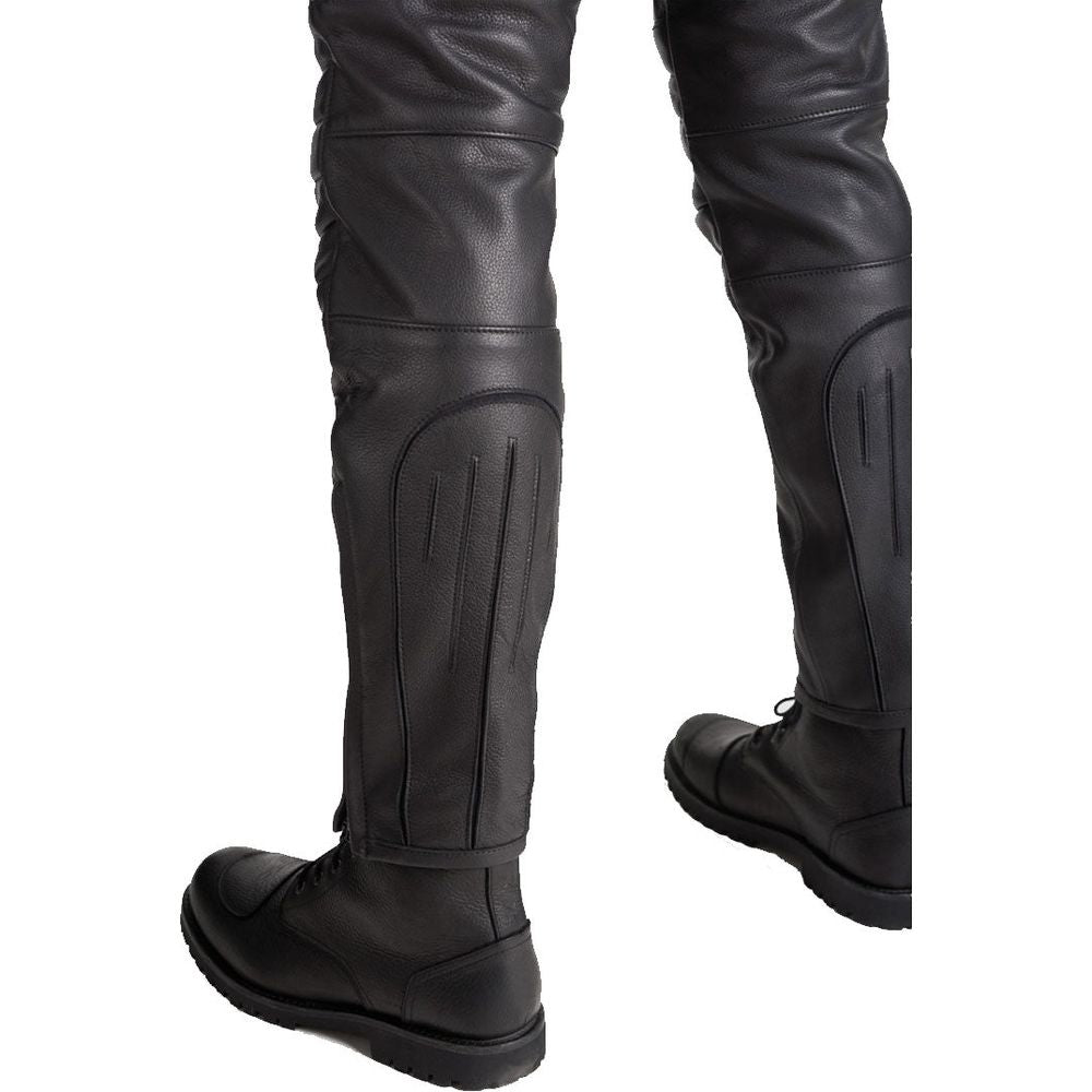 Pando Moto Katana Slim Fit Leather Trouser Black (Image 4) - ThrottleChimp