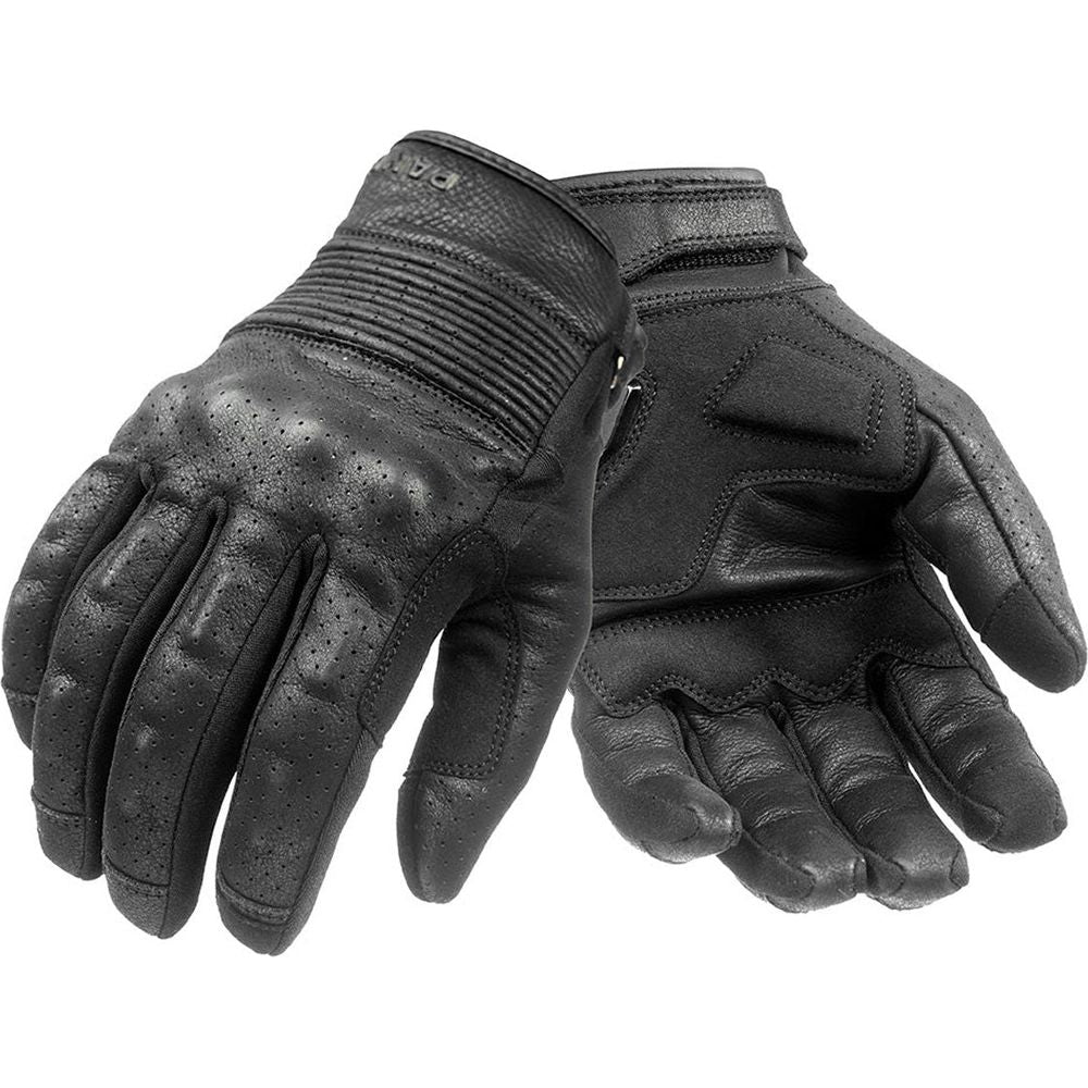 Pando Moto Onyx Summer Leather Gloves Black (Image 2) - ThrottleChimp