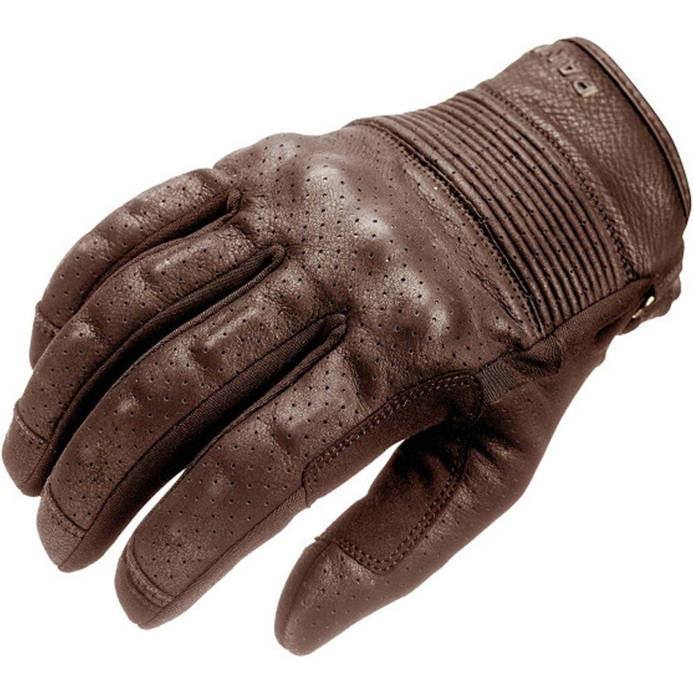 Pando Moto Onyx Summer Leather Gloves Brown - ThrottleChimp