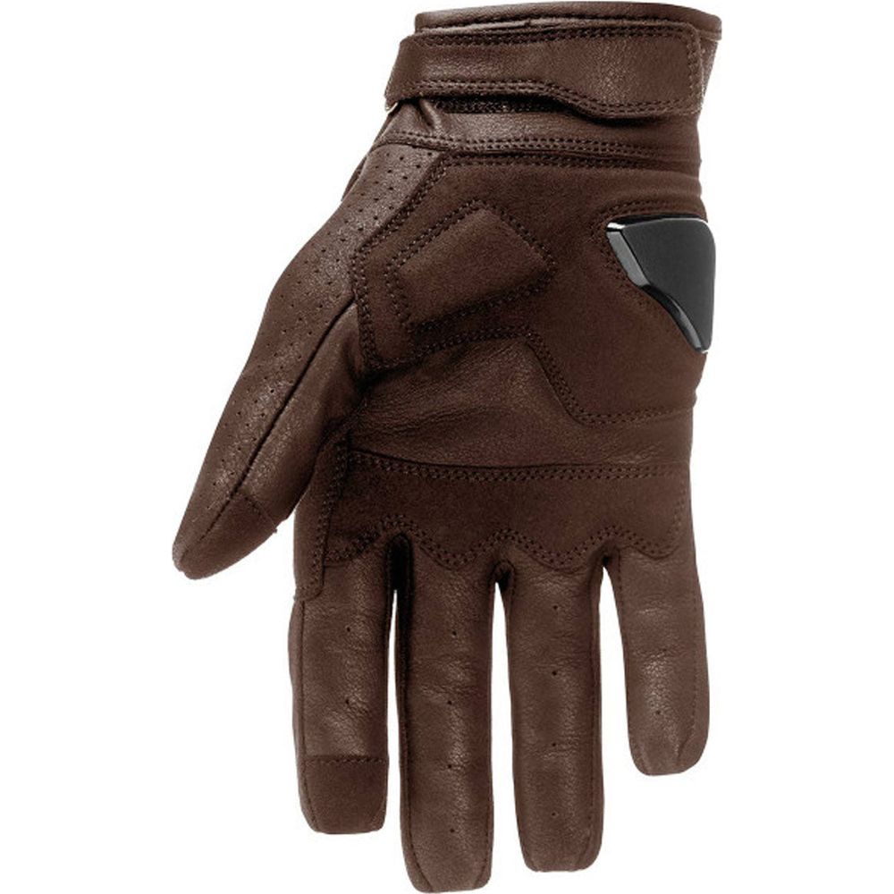 Pando Moto Onyx Summer Leather Gloves Brown (Image 6) - ThrottleChimp