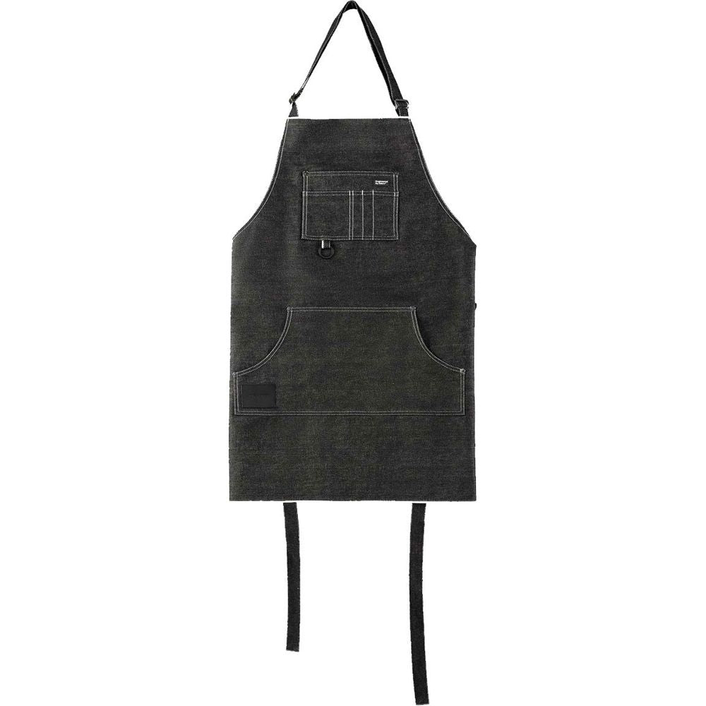 Pando Moto Albert Candiani Selvedge Denim Apron Black - ThrottleChimp