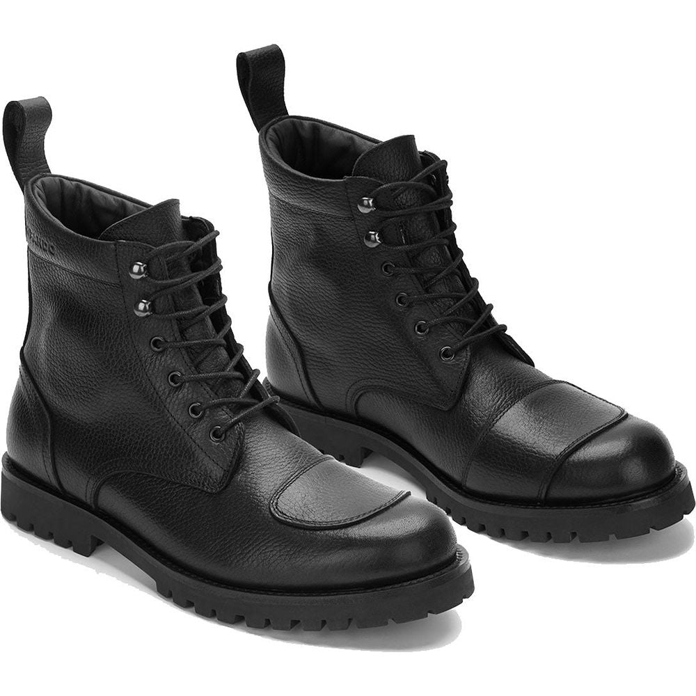 Pando Moto Tabi Short Boots Black (Image 2) - ThrottleChimp