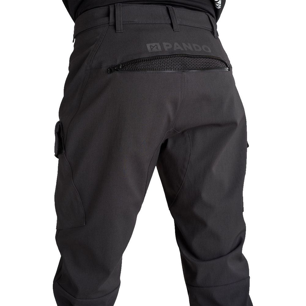 Pando Moto Triton Waterproof Slim Fit Textile Trouser Black (Image 3) - ThrottleChimp