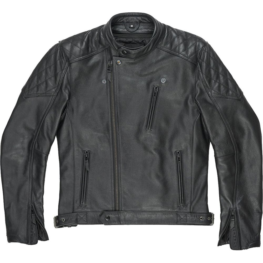 Pando Moto Twin Leather Jacket Black - ThrottleChimp