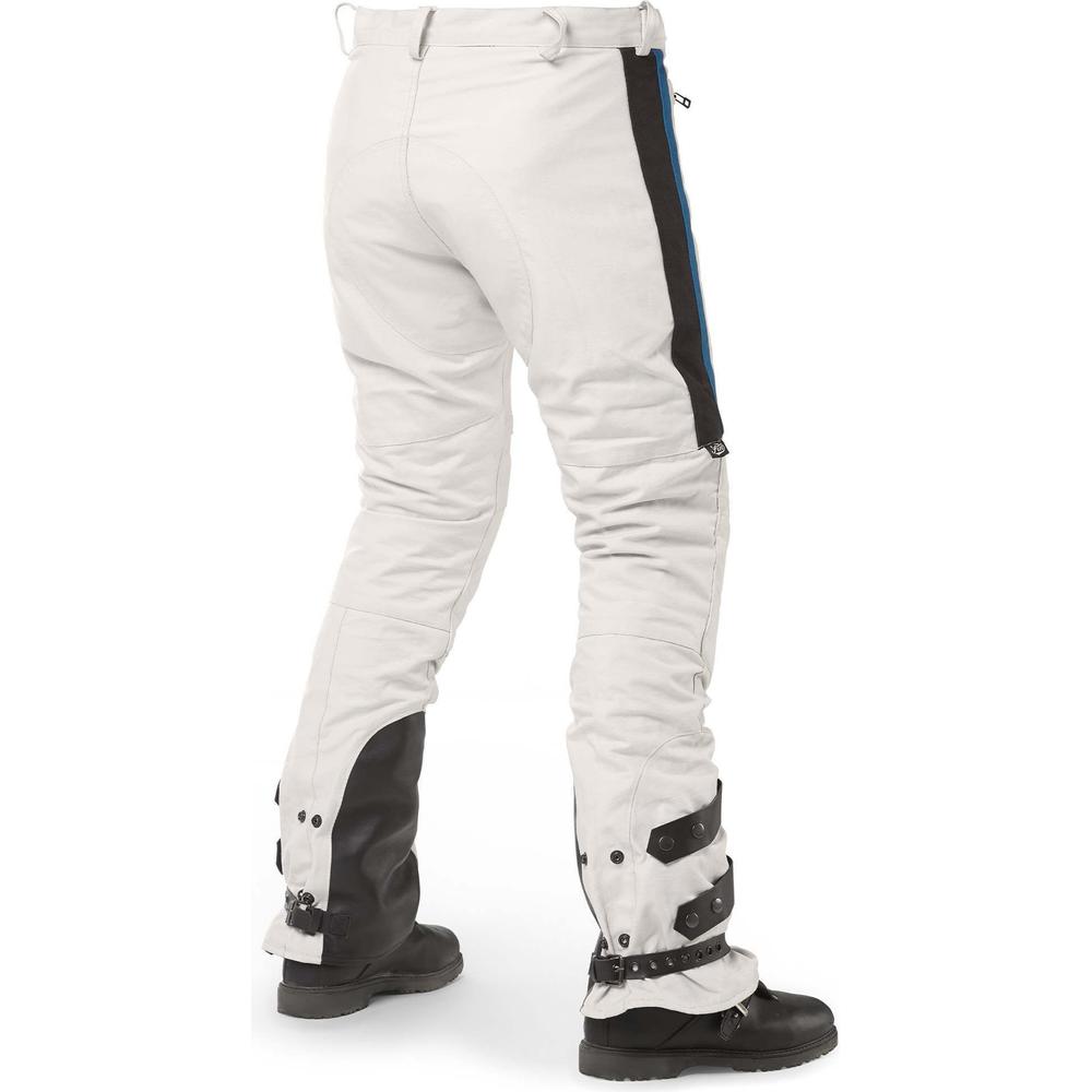 Fuel Rally Raid Textile Trouser White FREE 1 YEAR Returns, FREE UK Delivery | ThrottleChimp