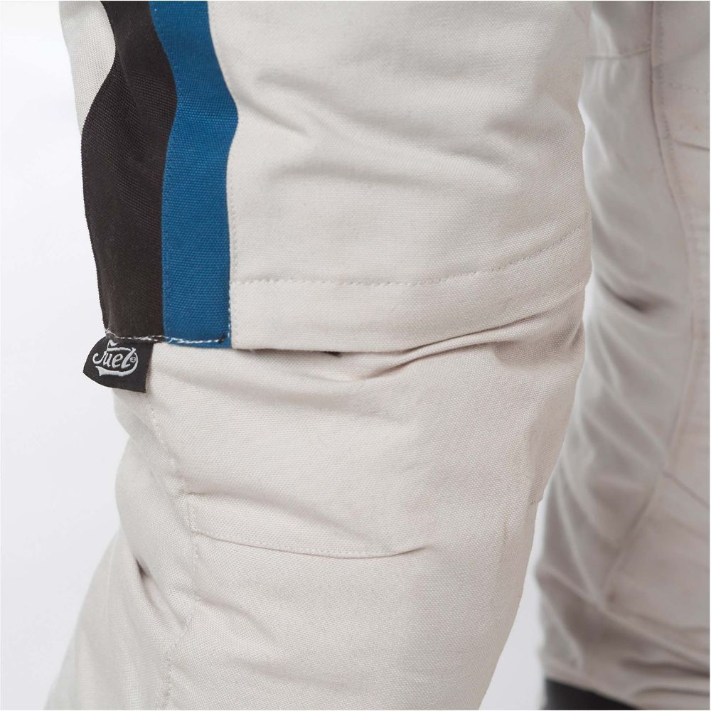 Fuel Rally Raid Textile Trouser White (Image 4) - ThrottleChimp