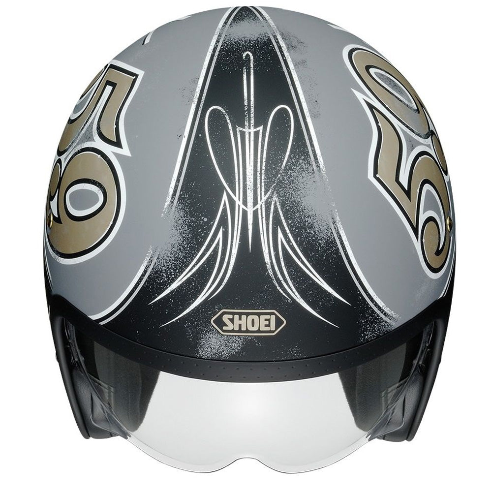 Shoei J.O Gratte-Ciel TC10 Open Face Helmet Slate (Image 2) - ThrottleChimp