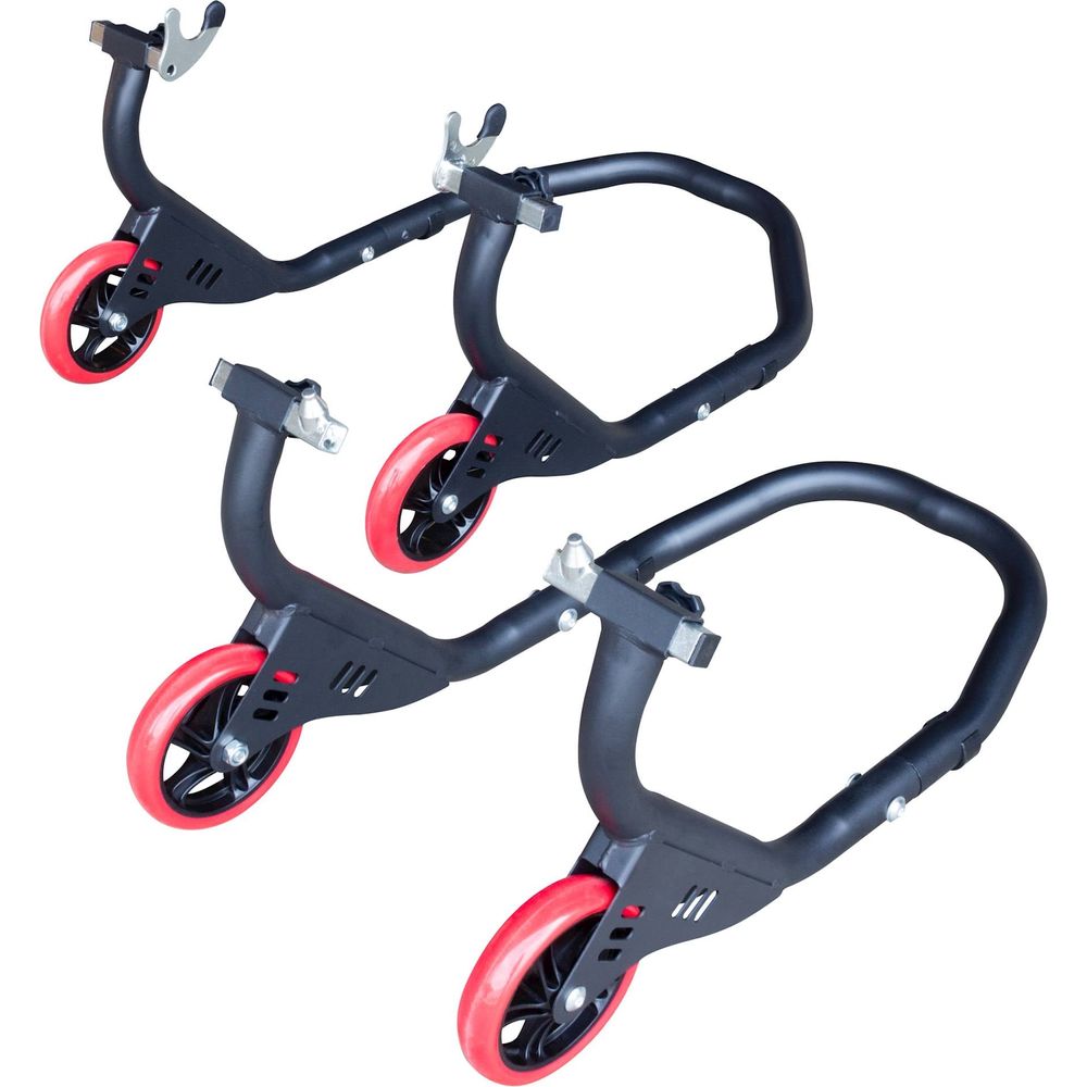 BikeTek Premium Front Track Paddock Stand Matt Black FREE 1 YEAR Returns, FREE UK Delivery | ThrottleChimp