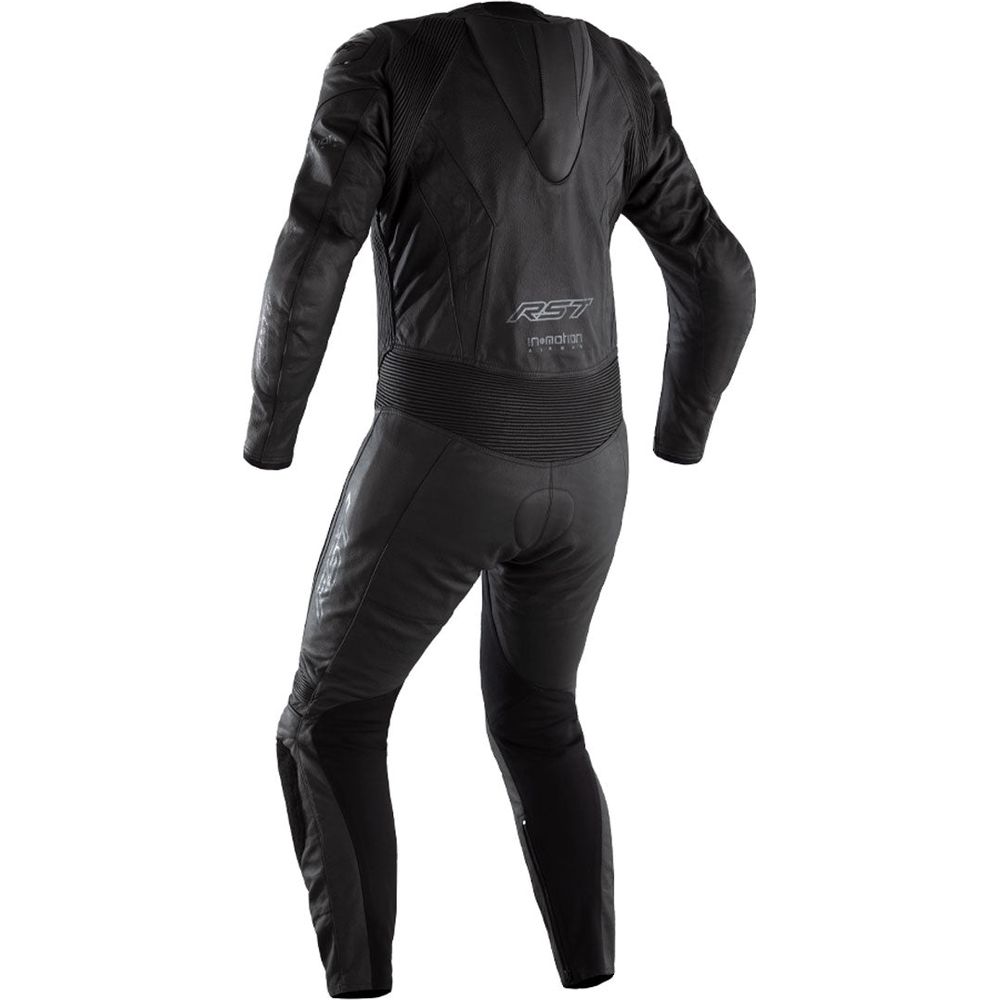 RST Podium Airbag CE Leather Suit Black / Black / Black (Image 2) - ThrottleChimp