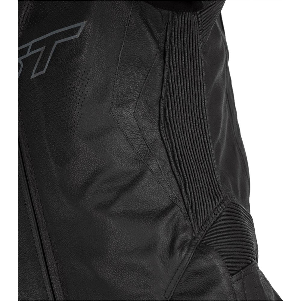 RST Podium Airbag CE Leather Suit Black / Black / Black (Image 5) - ThrottleChimp