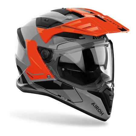 Airoh Bandit Adventure Helmet Tune Gloss Orange FREE 1 YEAR Returns, FREE UK Delivery | ThrottleChimp