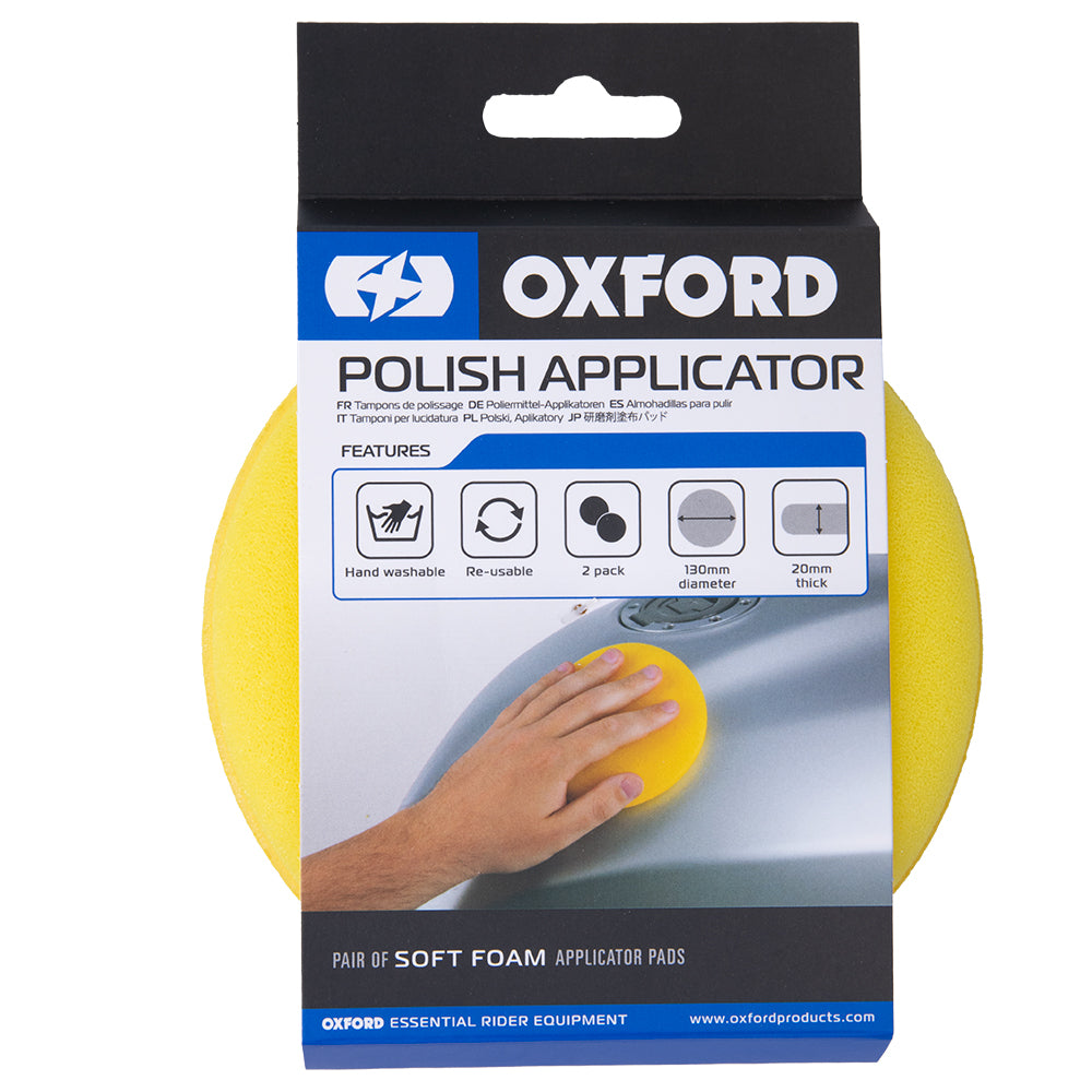 Oxford Polish Applicator Pads Yellow - Pack Of 2 (Image 2) - ThrottleChimp