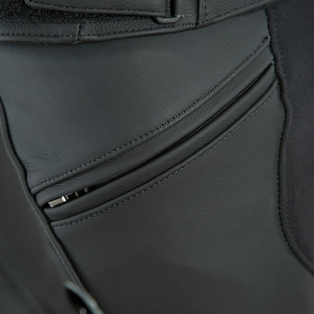 Dainese Pony 3 Riding Leather Trouser Matt Black (Image 3) - ThrottleChimp