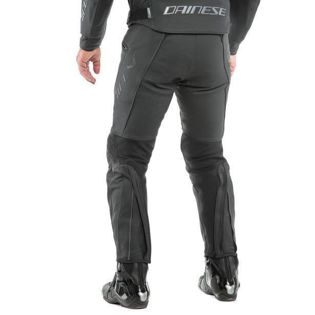 Dainese Pony 3 Riding Leather Trouser Matt Black (Image 8) - ThrottleChimp