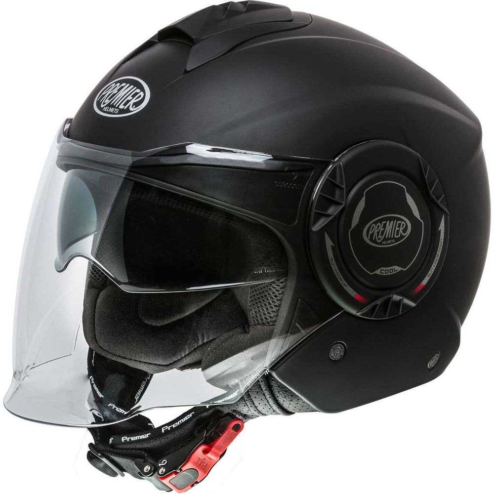 Premier Cool U9 Open Face Helmet Matt Black - ThrottleChimp