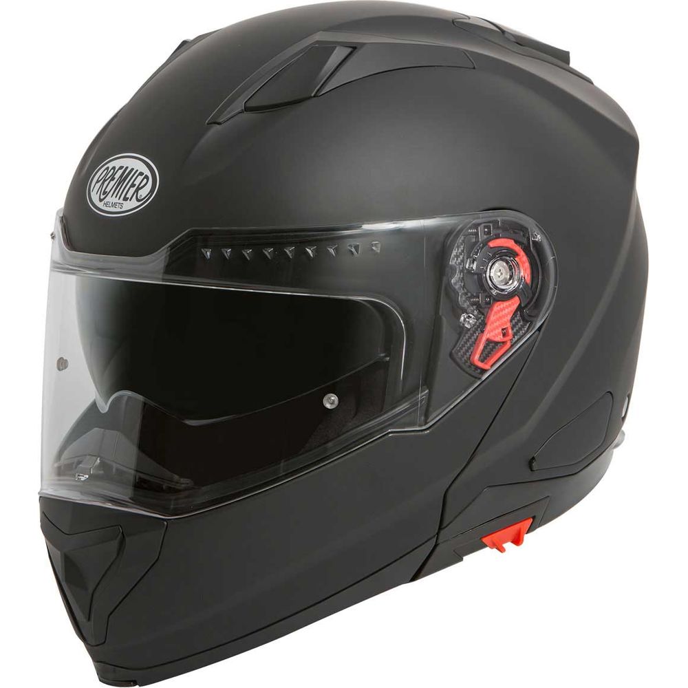 Premier Delta U9 Flip-Up Helmet Matt Black - ThrottleChimp