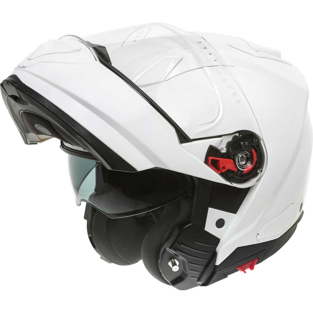 Premier Delta U8 Flip-Up Helmet White (Image 2) - ThrottleChimp