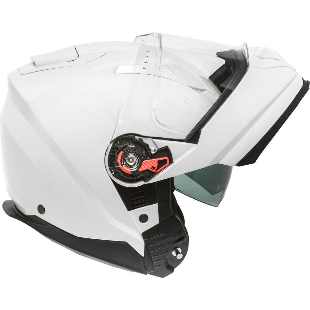 Premier Delta U8 Flip-Up Helmet White (Image 3) - ThrottleChimp