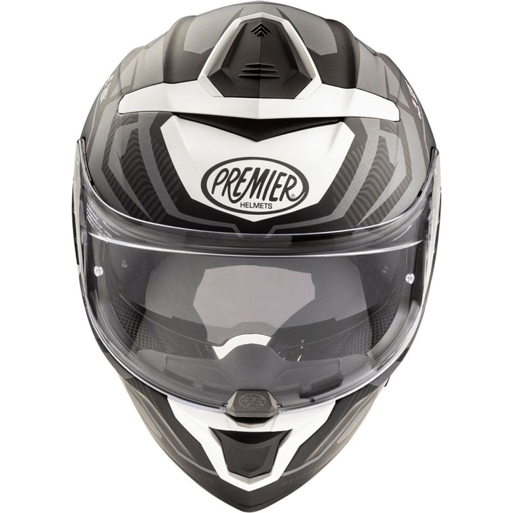 Premier Devil JC 8 Full Face Helmet Black / White (Image 2) - ThrottleChimp