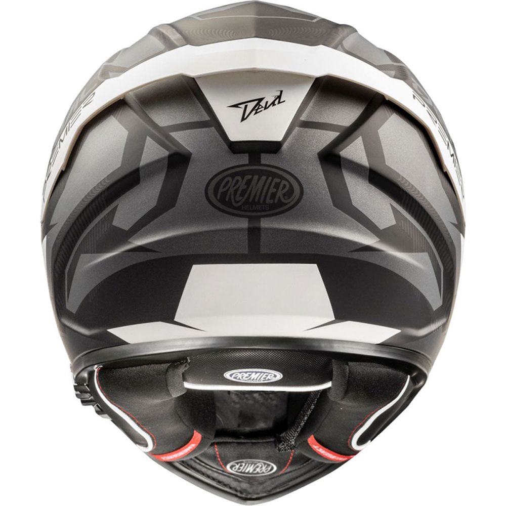 Premier Devil JC 8 Full Face Helmet Black / White (Image 5) - ThrottleChimp