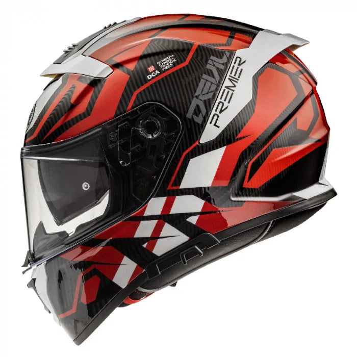 Premier Devil JC 92 Full Face Helmet Black / Red (Image 2) - ThrottleChimp