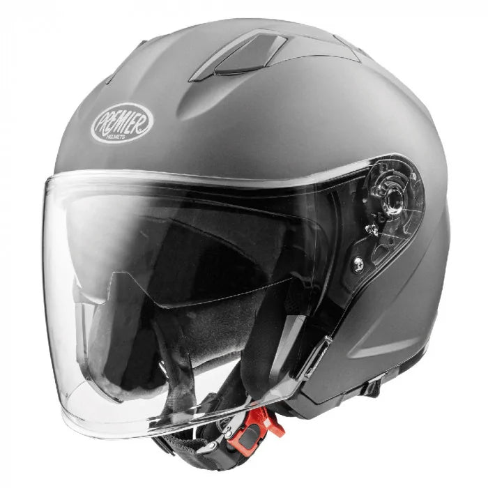 Premier Dokker U17 Open Face Helmet Gunmetal - ThrottleChimp