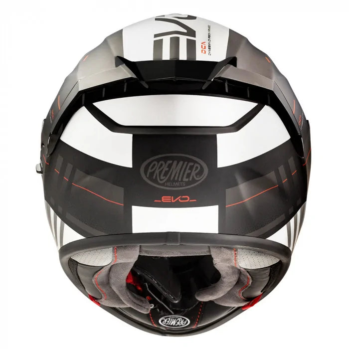 Premier Evoluzione SP 2 Full Face Helmet Black / White (Image 5) - ThrottleChimp