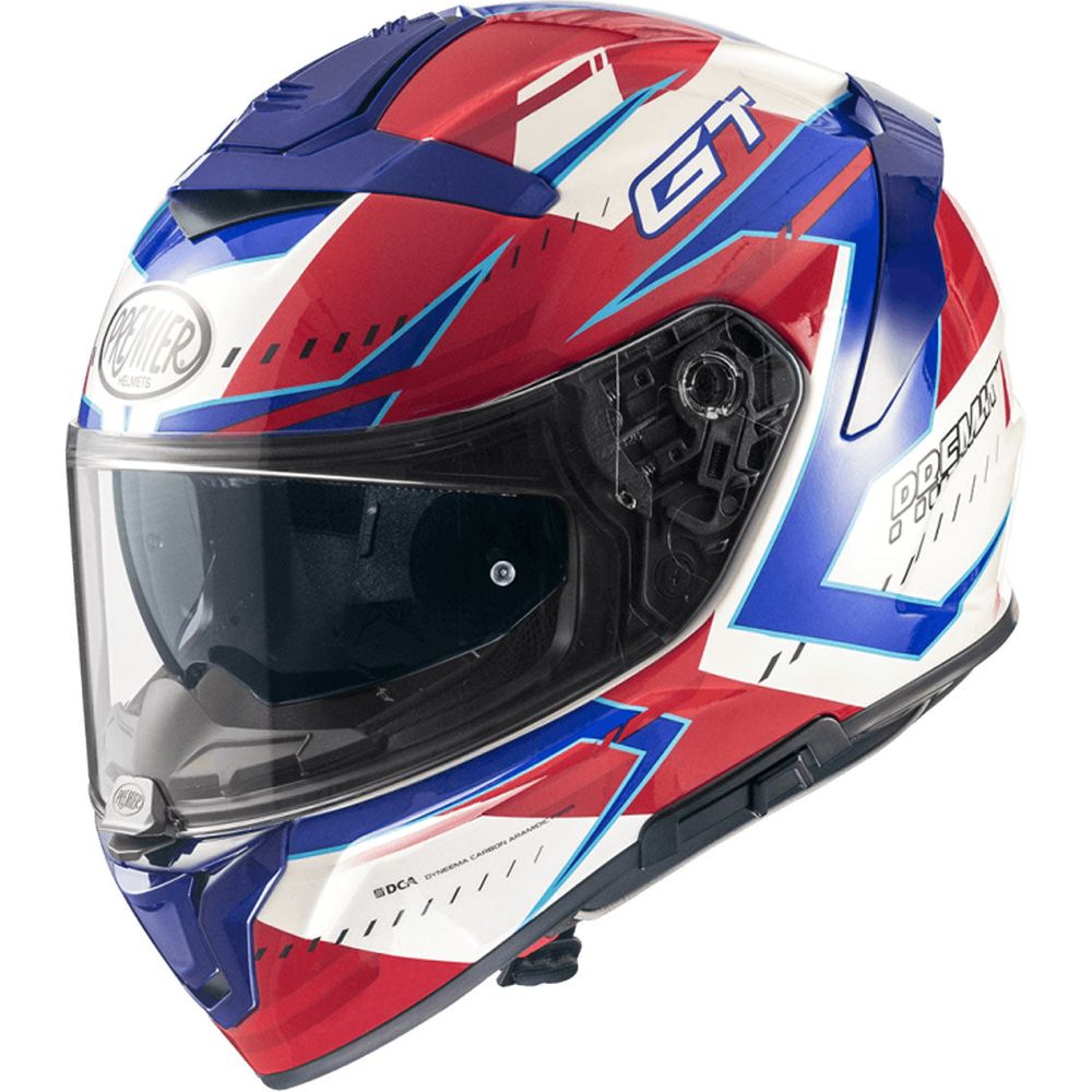 Premier Devil EV 13 Full Face Helmet Blue / Red / White - ThrottleChimp