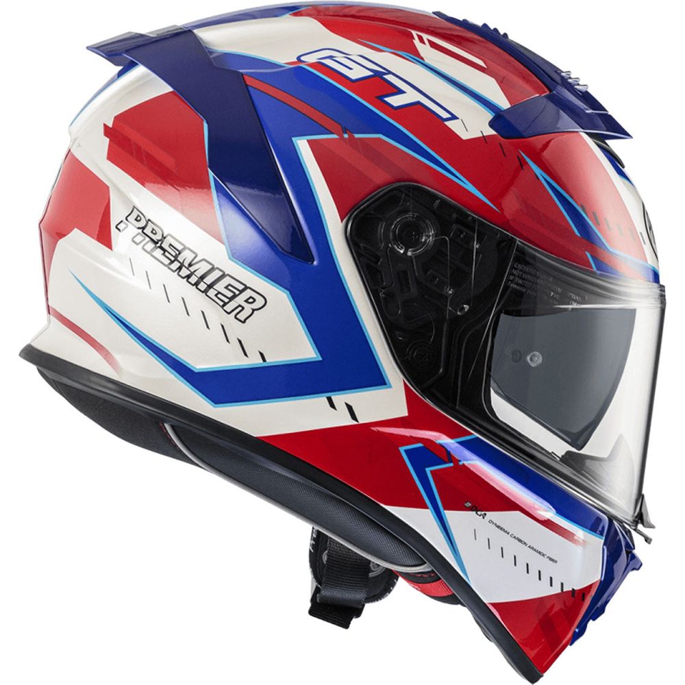 Premier Devil EV 13 Full Face Helmet Blue / Red / White (Image 3) - ThrottleChimp