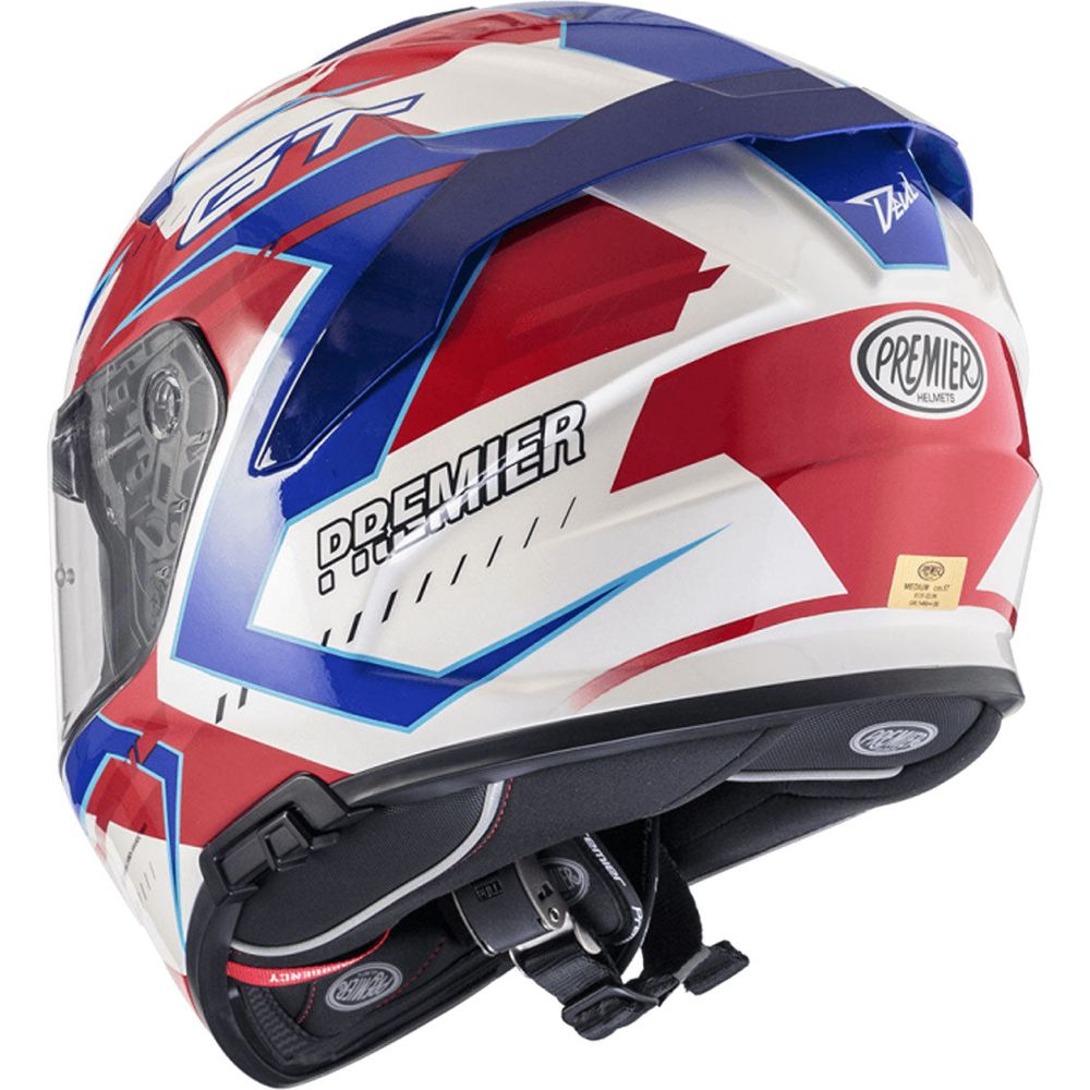 Premier Devil EV 13 Full Face Helmet Blue / Red / White (Image 4) - ThrottleChimp