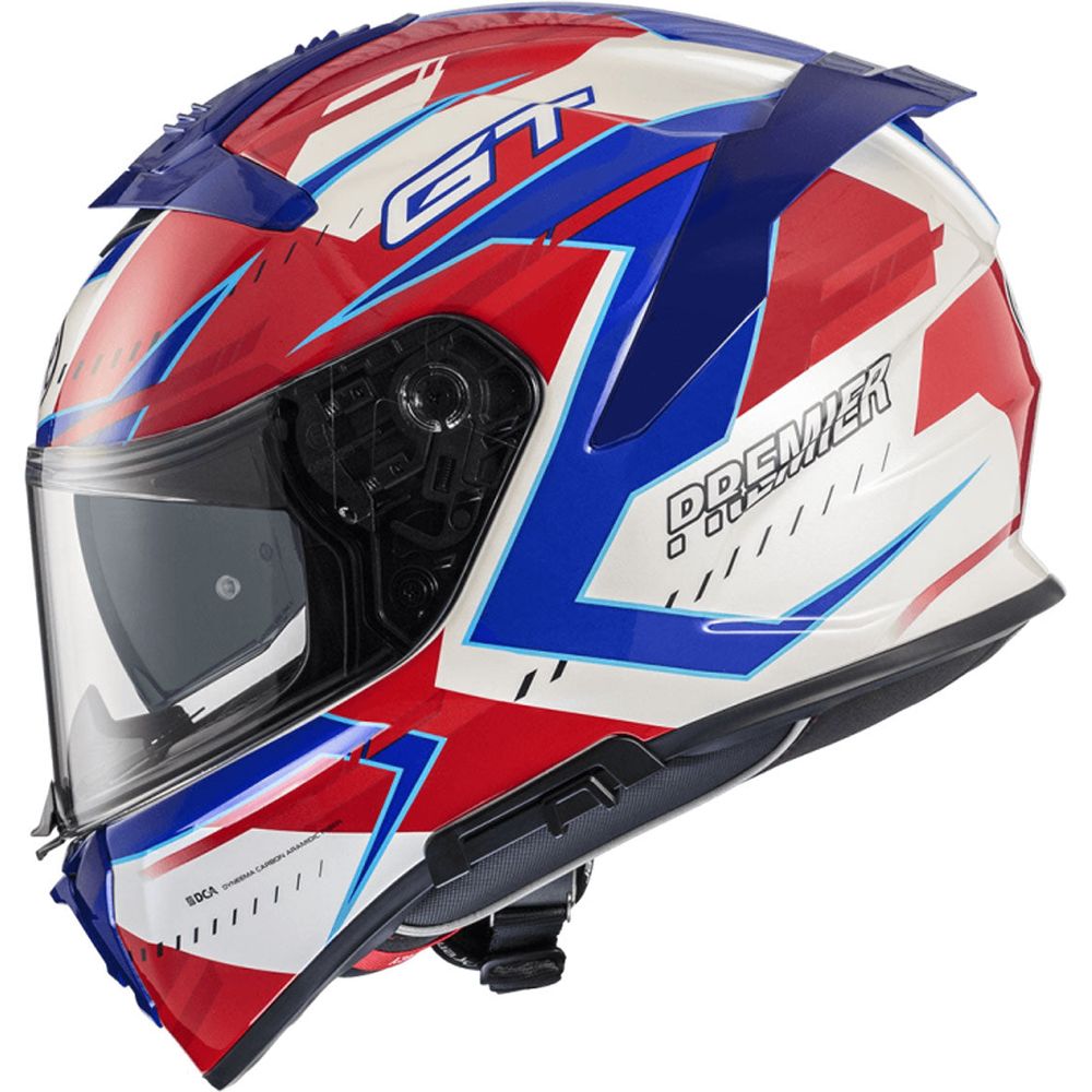 Premier Devil EV 13 Full Face Helmet Blue / Red / White (Image 6) - ThrottleChimp