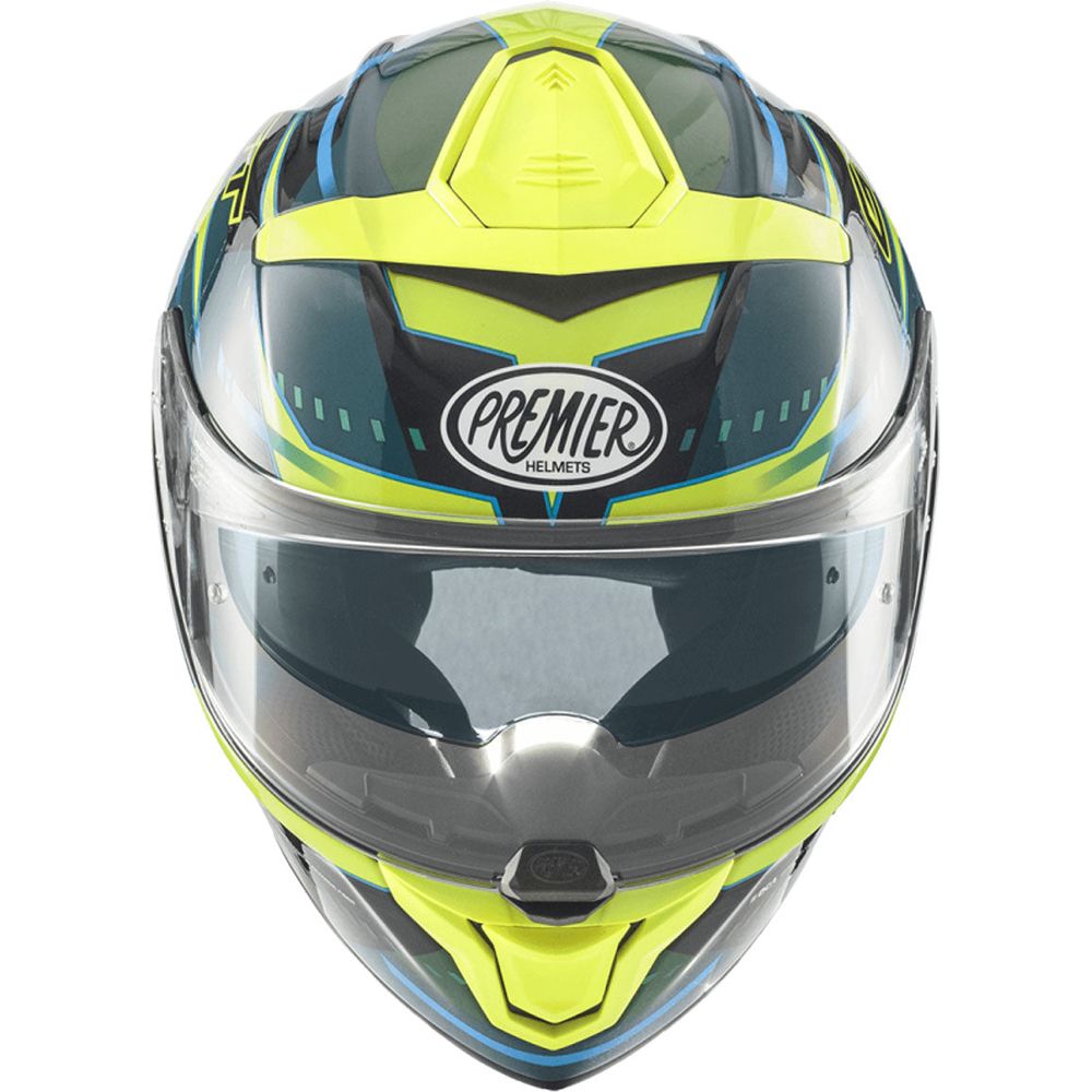 Premier Devil EV 6 Full Face Helmet Green / Yellow (Image 2) - ThrottleChimp