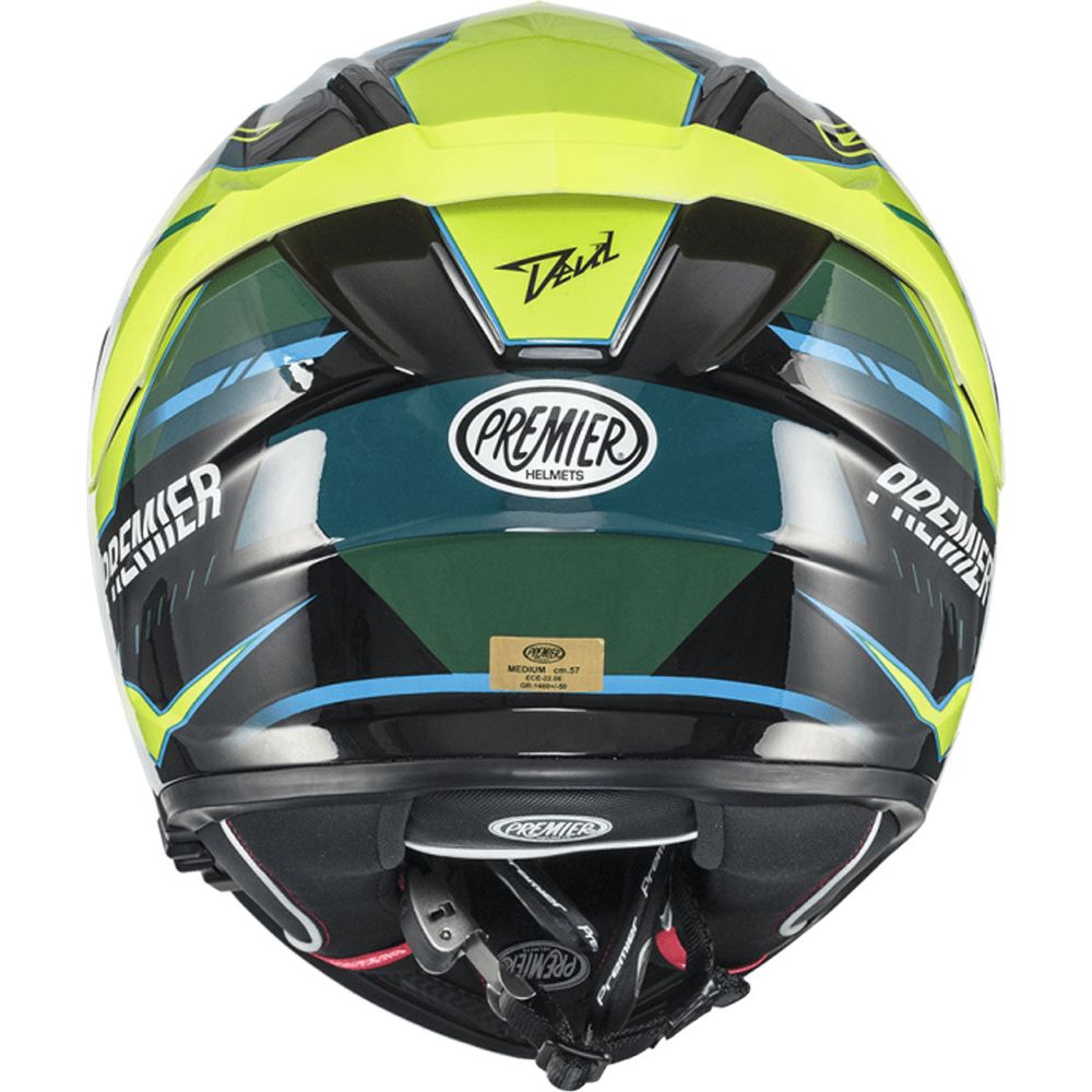 Premier Devil EV 6 Full Face Helmet Green / Yellow (Image 5) - ThrottleChimp