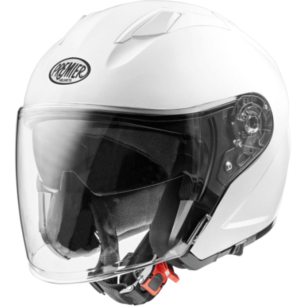 Premier Dokker U8 Open Face Helmet White - ThrottleChimp