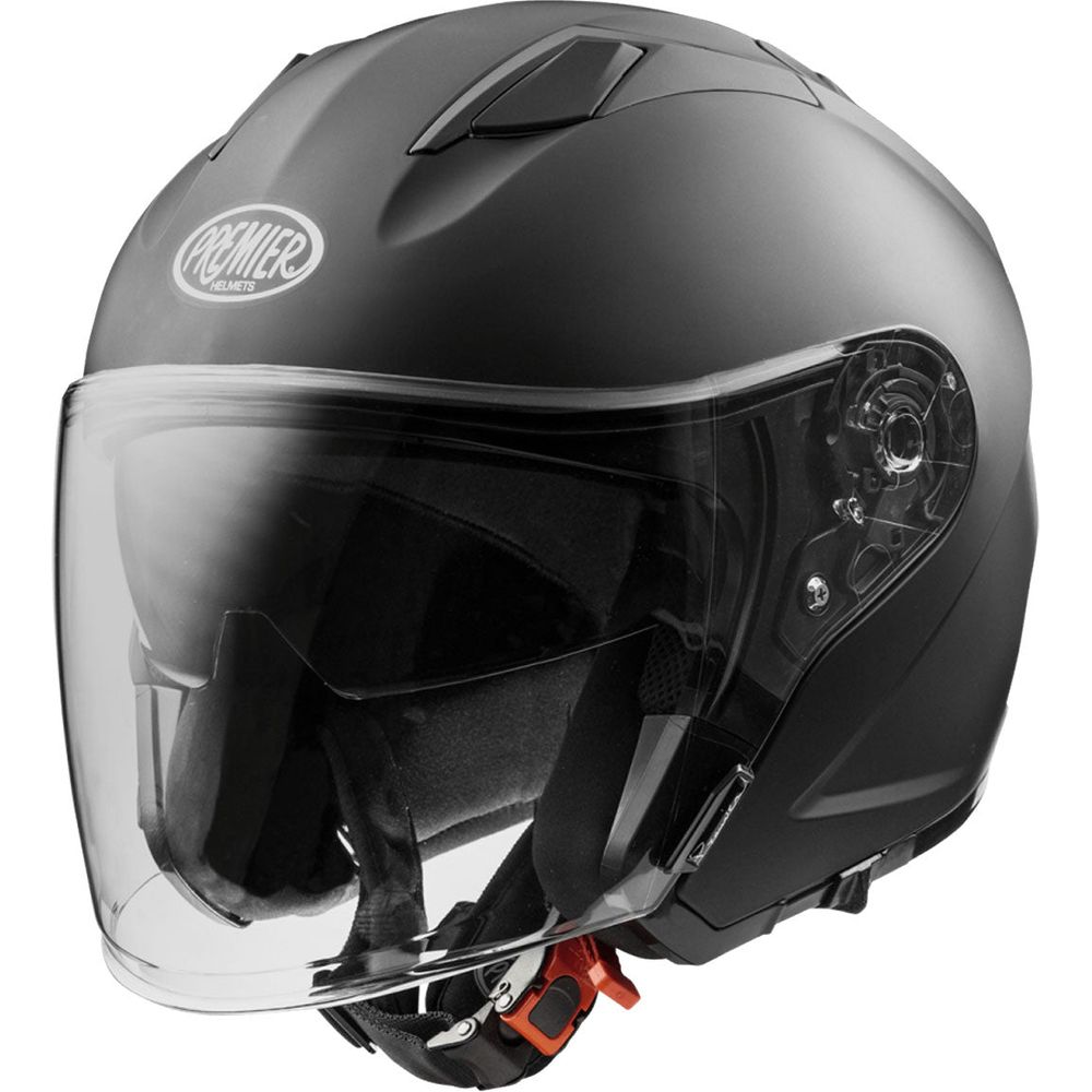 Premier Dokker U9 Open Face Helmet Matt Black - ThrottleChimp