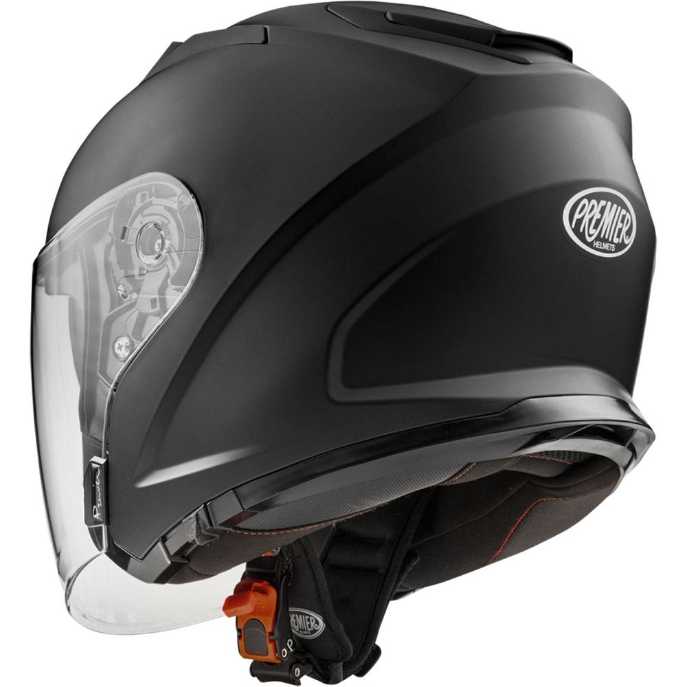 Premier Dokker U9 Open Face Helmet Matt Black FREE 1 YEAR Returns, FREE UK Delivery | ThrottleChimp