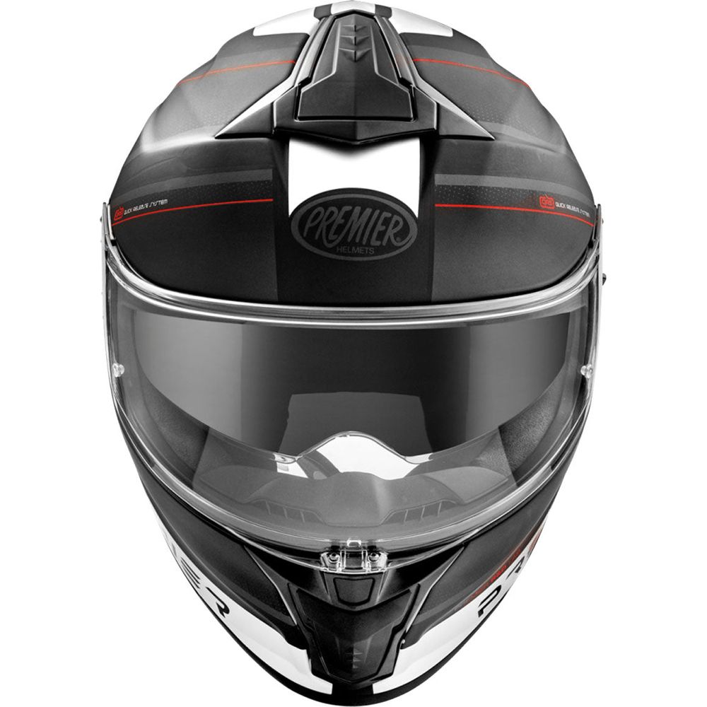 Premier Evoluzione SP 2 Full Face Helmet Black / White (Image 2) - ThrottleChimp