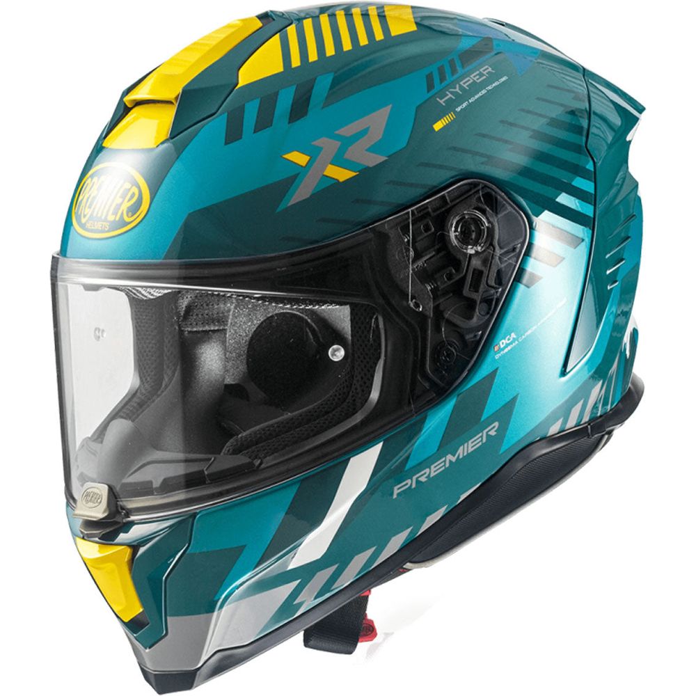 Premier Hyper XR 21 Full Face Helmet Blue / Yellow - ThrottleChimp