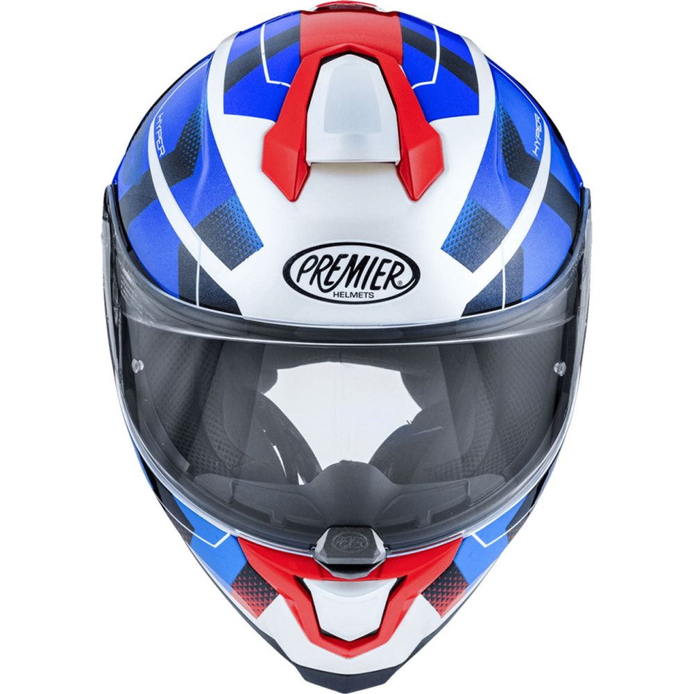 Premier Hyper HP 12 Full Face Helmet White / Blue (Image 2) - ThrottleChimp