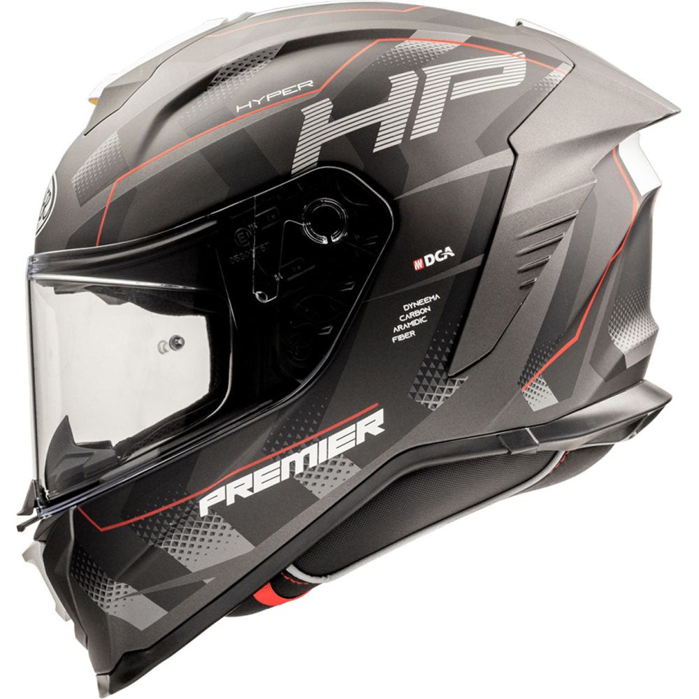 Premier Hyper HP 92 Full Face Helmet Black / Red - ThrottleChimp